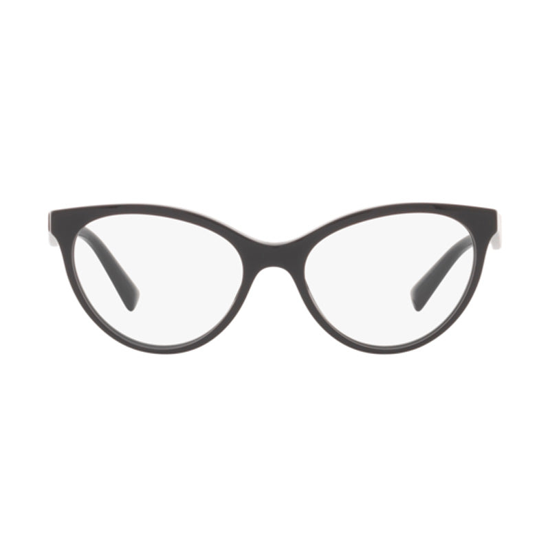 Valentino Eyeglasses Cat Eye Full Rim, Havana Frame and Clear Demo Lenses Lens VA30135196