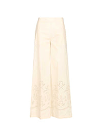 Forte_forte Forte_Forte Women "Lunamaris" Embroidery Co Popline Cropped Pants