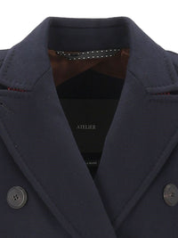 Max Mara Women Double-Breasted Brushed Cashmere Coat