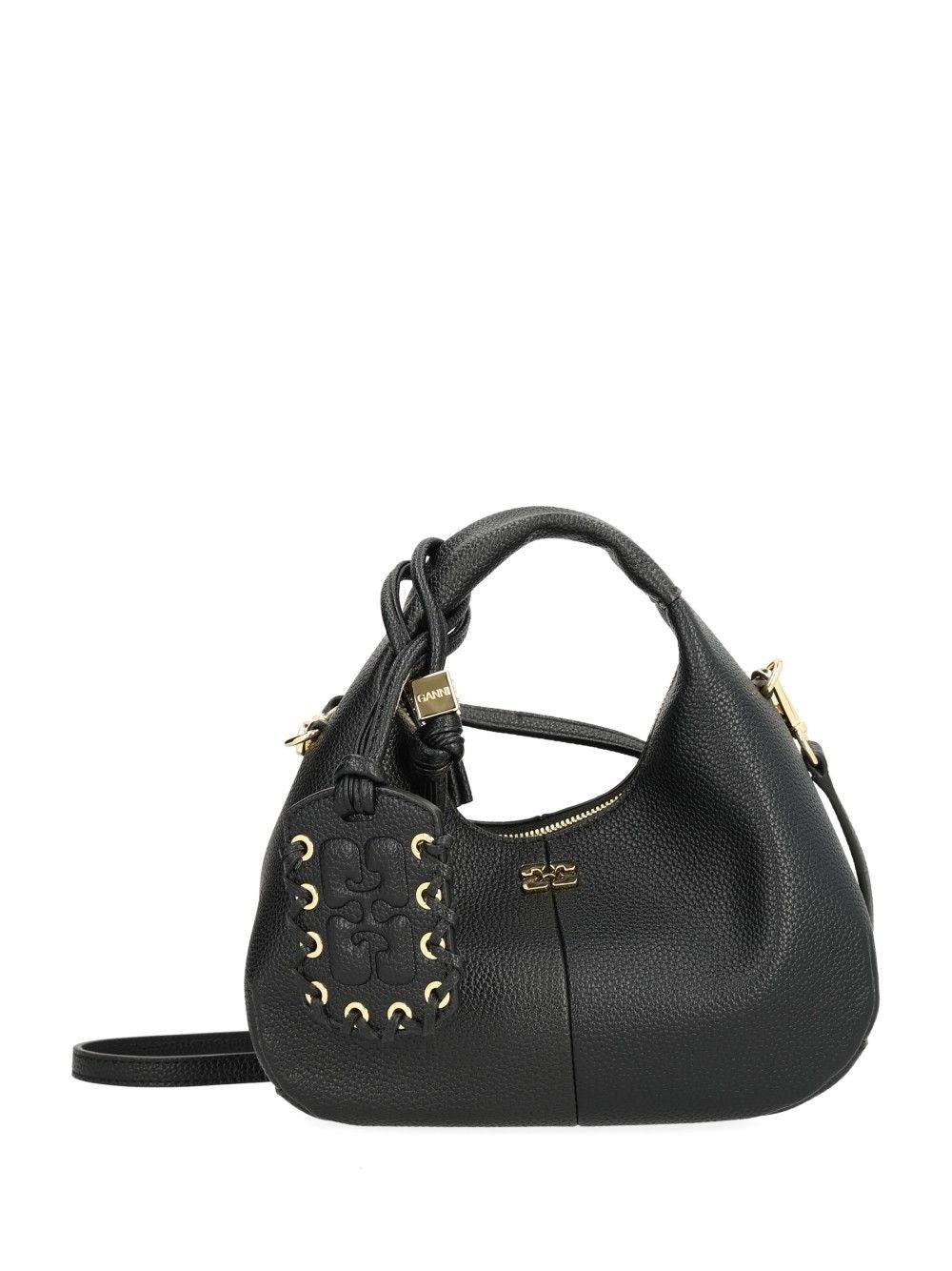 Ganni Ganni Women Mini Shoulder Bag With Grained Finish
