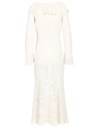 Self-portrait Self-Portrait Women White Midi Dress