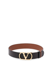 Valentino garavani Valentino Garavani Women Reversible Vlogo Signature Belt In Glossy Calfskin 40 Mm