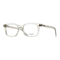 Saint Laurent Eyeglasses Square Full Rim, Beige Frame and Clear Demo Lens Lens SLM120004