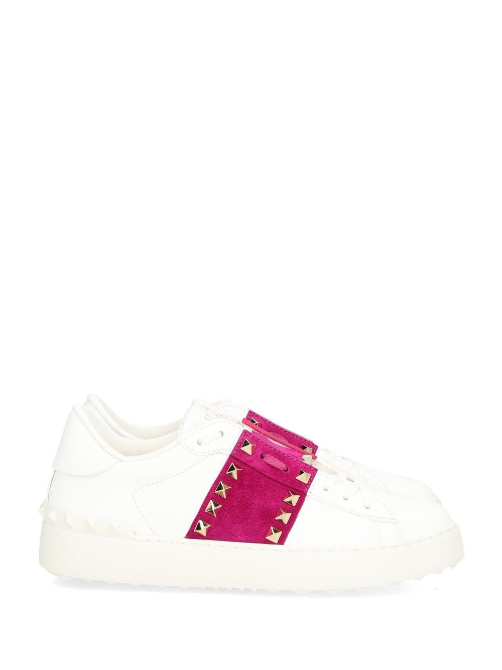 Valentino Garavani Women Rockstud Untitled Leather Sneakers