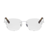 Dior Dior Eyeglasses Square Rimless, Silver Frame and Clear Demo Lenses Lens CDDIAMONDOS5UF000