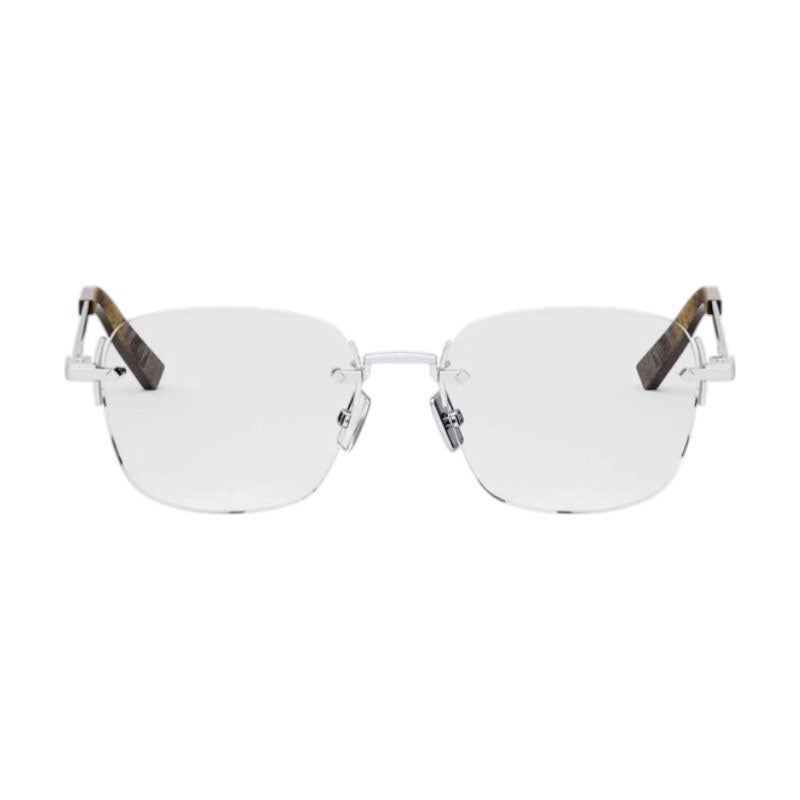 Dior Dior Eyeglasses Square Rimless, Silver Frame and Clear Demo Lenses Lens CDDIAMONDOS5UF000