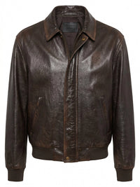 Prada Men Nappa Leather Bomber Jacket