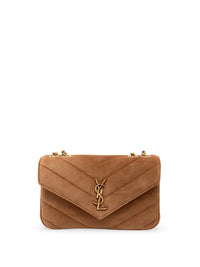 Saint Laurent Women Loulou Small In Matelasse Suede
