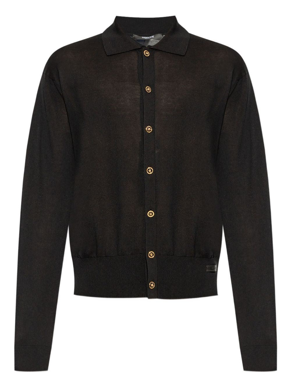 VERSACE Versace Men Cotton And Silk Cardigan