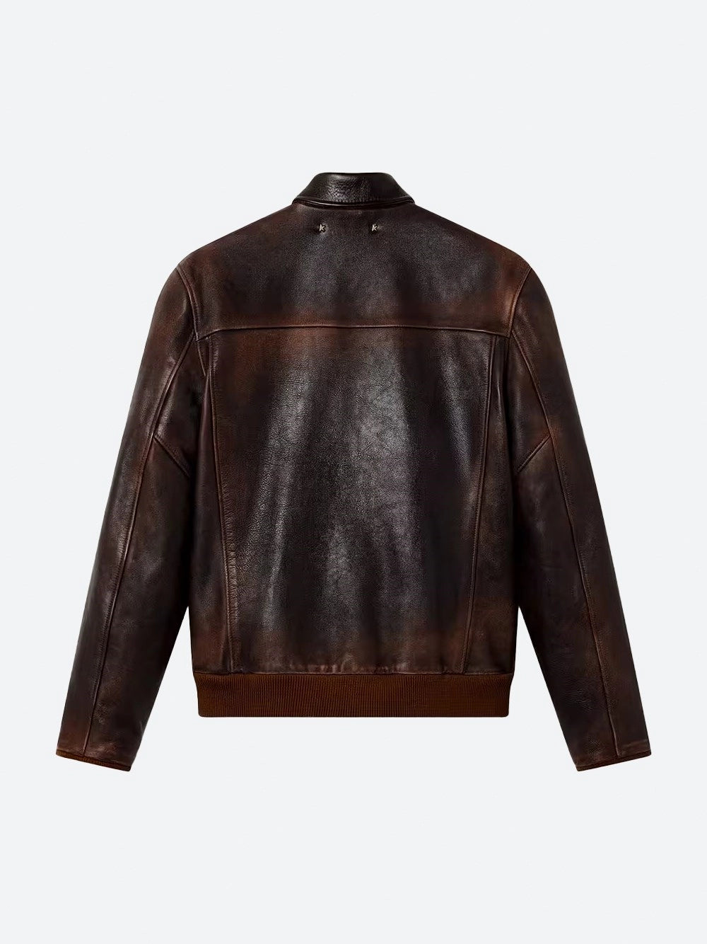 Golden Goose Men Leather Bomber Jacket