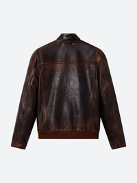 Golden Goose Men Leather Bomber Jacket