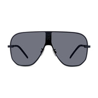 Givenchy Sunglasses Shield Full Rim, Shiny Black Frame and Grey Lens GV40087U01A