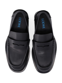 Loewe Men Bobine Moccasin In Shiny Calfskin