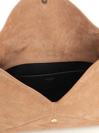 Saint Laurent Saint Laurent Women Cassandre Envelope Clutch In Nubuck Leather