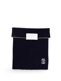 Brunello Cucinelli Men Cashmere Rib Knit Neck Warmer