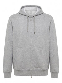 Brunello Cucinelli Men Hooded Sweatshirt With Zipper