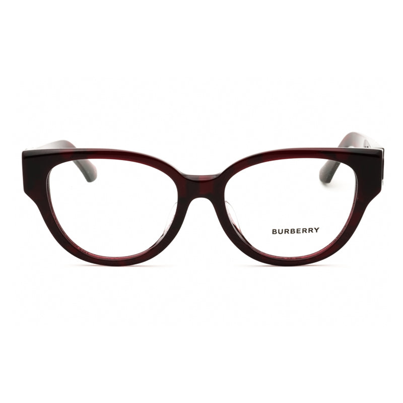 Burberry Eyeglasses Round Full Rim, Dark Havana Frame and Clear Demo Lenses Lens BE2421F3002