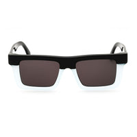 Palm Angels Sunglasses Square Full Rim, Black Grey Frame and Dark Grey Lens PERI109NAPA0907