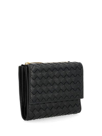 Bottega Veneta Women Small "Bi-Fold" Woven Wallet