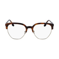 Victoria Beckham Eyeglasses Square Full Rim, Havana Frame and Clear Demo Lenses Lens VB2107215