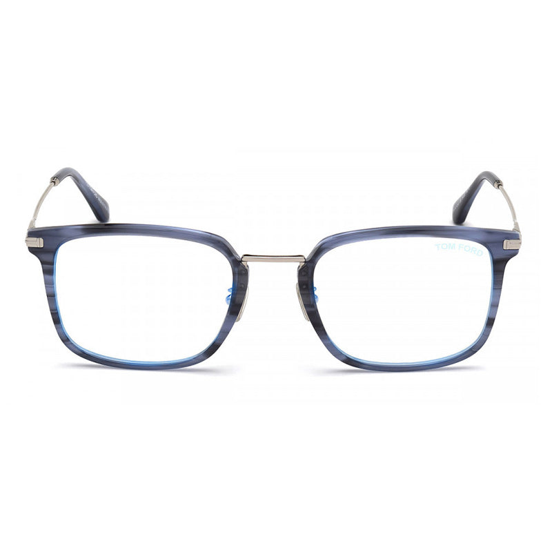 Tom Ford Tom Ford Eyeglasses Rectangle Full Rim, ColoRed Havana Frame and Clear Demo Lenses Lens FT5747-D-B055