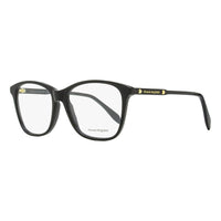 Alexander McQueen Eyeglasses Square Full Rim, Shiny Black Frame and Clear Demo Lens Lens AM0191O001