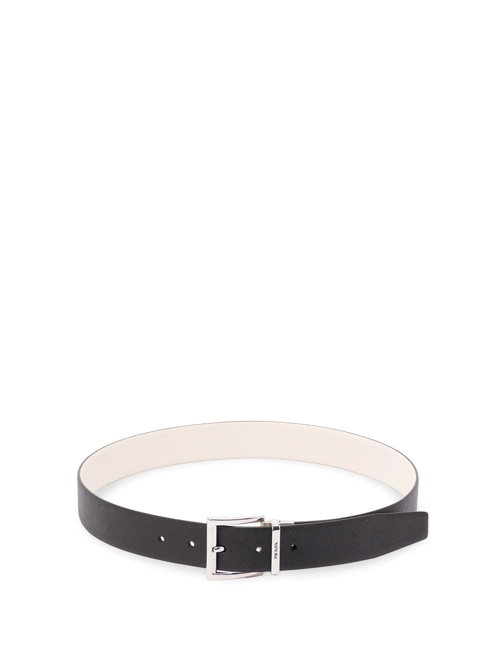 Prada Men Saffiano Leather Reversible Belt