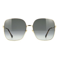 Gucci Sunglasses Square Full Rim, Gold Frame and Grey Lens GG0879S001