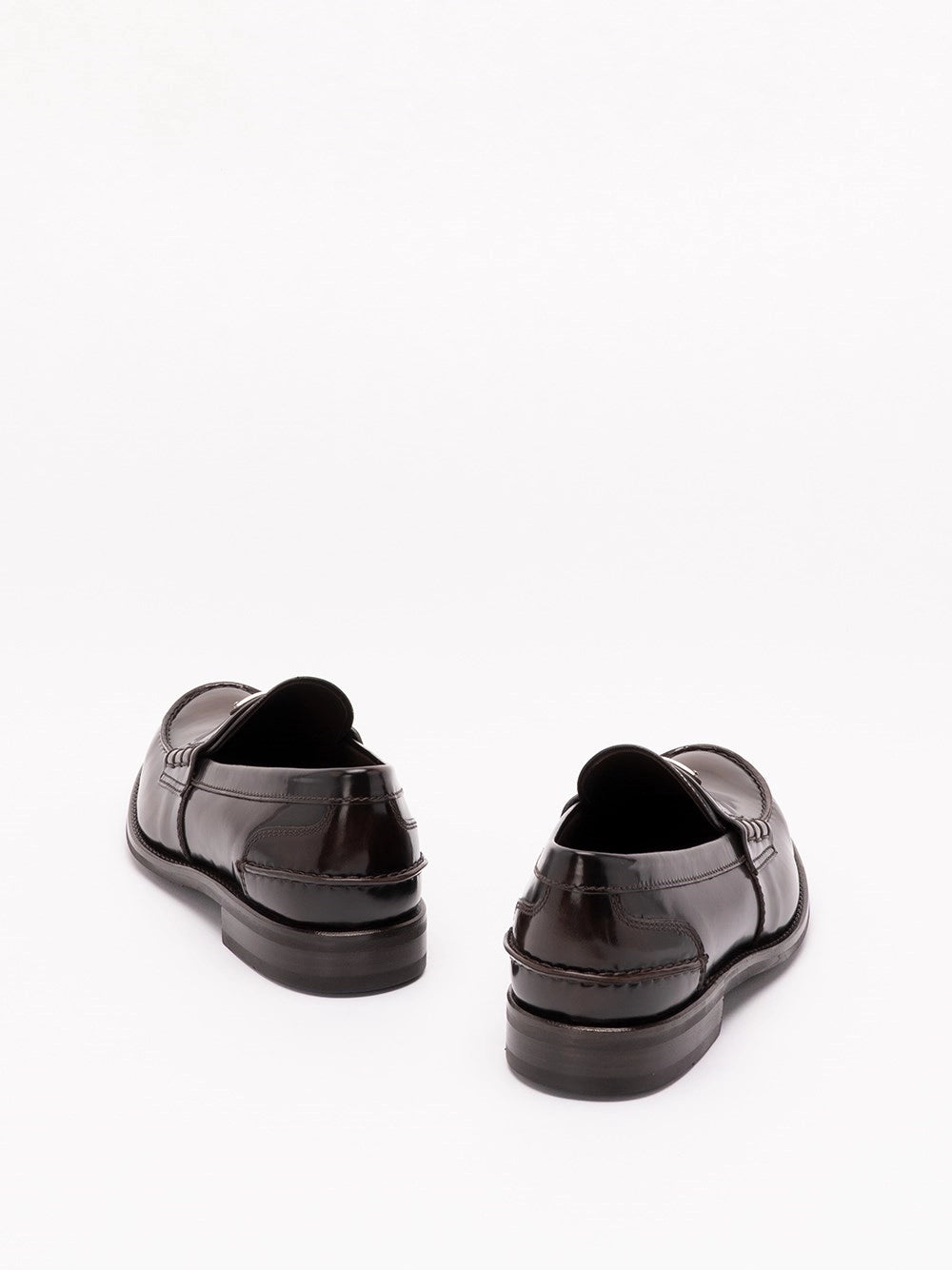 Prada Prada Men Brushed Leather Loafers