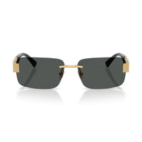 Versace Versace Sunglasses Rectangle Rimless, Gold Frame and Dark Grey Lens VE2298100287