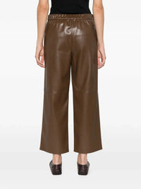 Max mara Max Mara Women Maxmara `S Leather-Look Cropped Pants