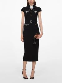 Self-portrait Self-Portrait Women Wool Crepe Midi Dress