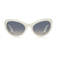 Marc Jacobs Sunglasses Cat Eye Full Rim, Ivory Frame and Grey Brown Gradient Lens MJ1087/S0SZJPR