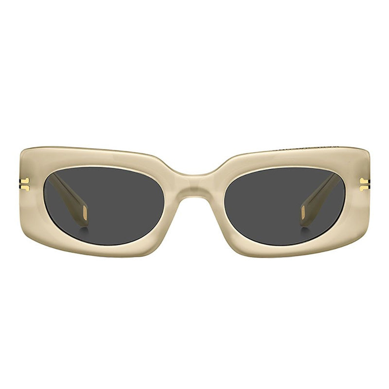 Marc Jacobs Sunglasses Rectangle Full Rim, Yellow Frame and Grey Lens MJ1075/S040GIR