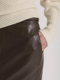 Alberta Ferretti Women Leather Skirt