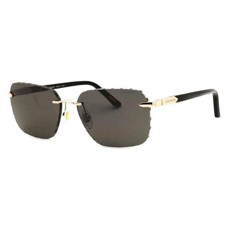 Chopard Sunglasses Rectangle Rimless, Rose Gold Frame and Polar Grey Lens SCHG62300P