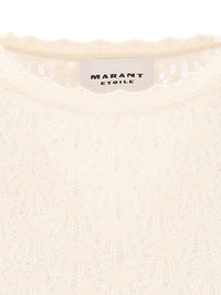 Marant Etoile Women "Obeline-Gb" Open-Work Crewneck Sweater