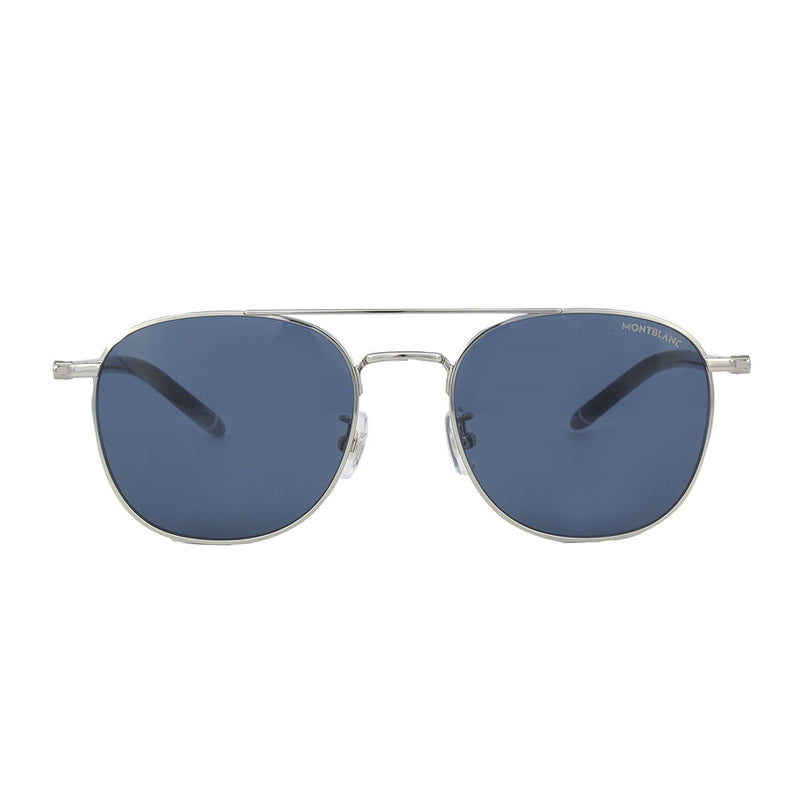 Montblanc Sunglasses Square Full Rim, Gold Frame and Nicotine Lens MB0271S004
