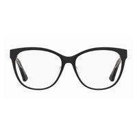 Moschino Eyeglasses Square Full Rim, Black/Transparent Frame and Clear Demo Lens Lens MOS625/F07C500