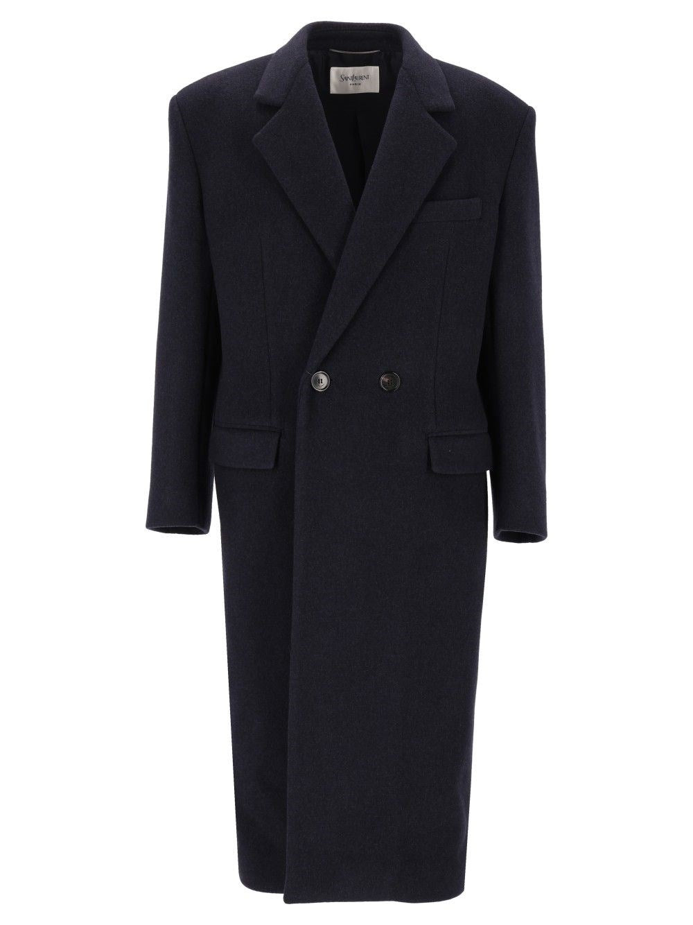 Saint Laurent Men Double-Breasted Coat