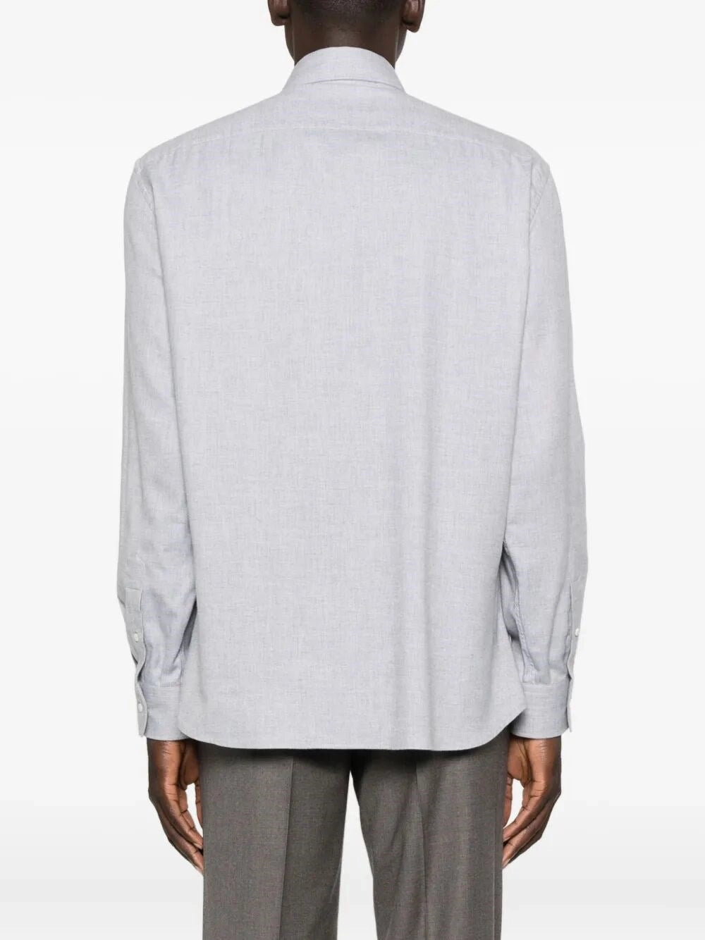 Brunello Cucinelli Men Cotton And Lyocell Shirt