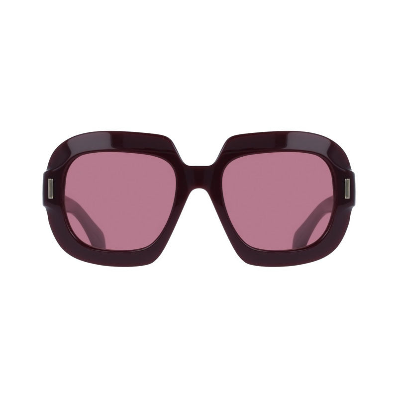 Salvatore Ferragamo Salvatore Ferragamo Sunglasses Square Full Rim, Burgundy Frame and Purple Lens SF2068SE606