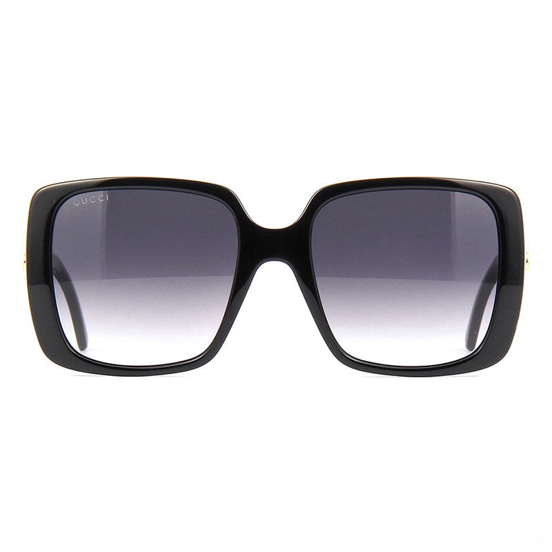 Gucci Gucci Sunglasses Rectangle Full Rim, Black Frame and Grey Lens GG0632S001
