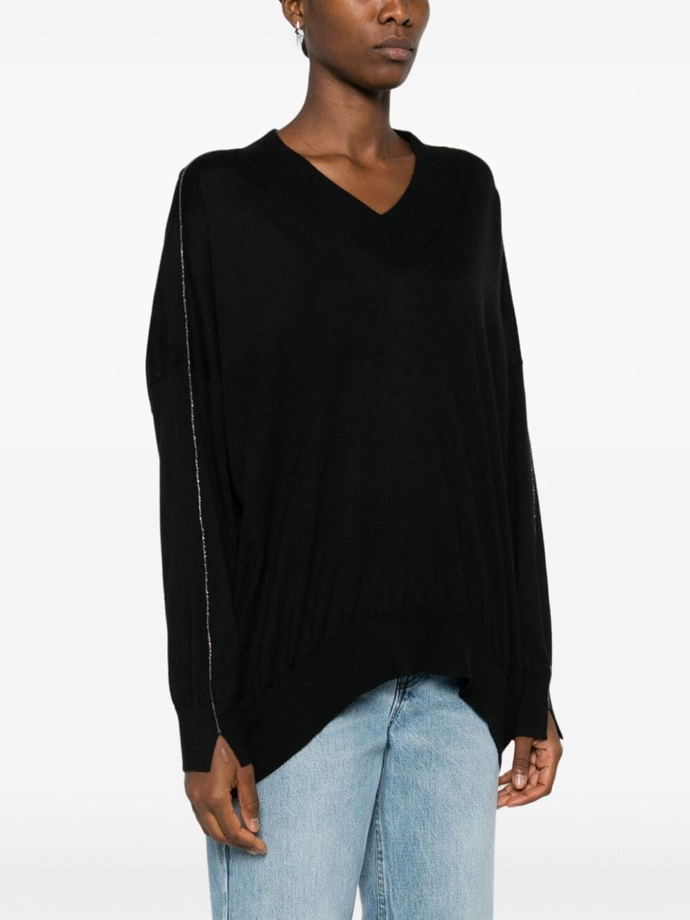 Brunello cucinelli Brunello Cucinelli Women Long Sleeve V-Neck Sweater