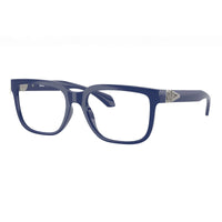 Versace Eyeglasses Square Full Rim, Blue Frame and Clear Demo Lenses Lens VE3377U5450