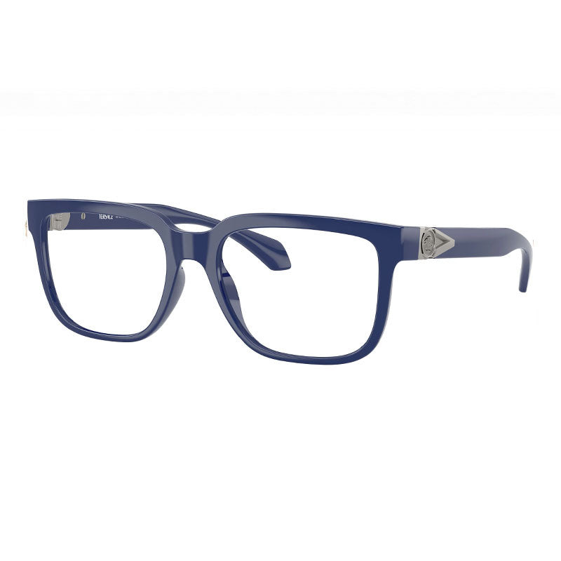 Versace Eyeglasses Square Full Rim, Blue Frame and Clear Demo Lenses Lens VE3377U5450