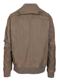 Rick Owens Men Aviator Leather Jacket