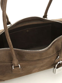 Loewe Women Amazona 31 Cropped Bag In Garnet Nubuck