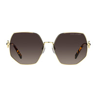 Marc Jacobs Sunglasses Geometric Full Rim, Gold/Havana Frame and Brown Gradient Lens MARC730/S006JHA