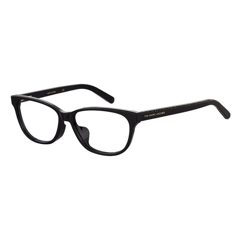 Marc Jacobs Eyeglasses Rectangle Full Rim, Black Frame and Clear Demo Lenses Lens MARC462/F080700